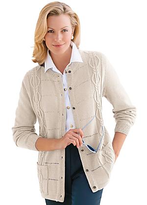 ladies cable knit cardigans