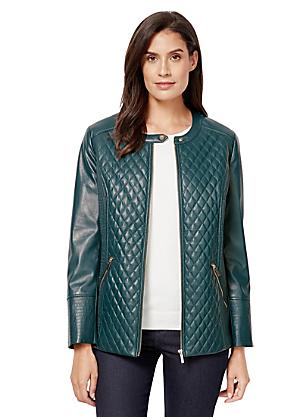 faux leather jacket size 22