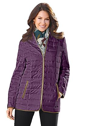 purple quilted jacket ladies