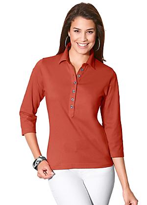 ladies brown polo shirt