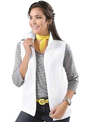 cream fleece gilet