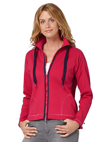 jersey zip up jacket