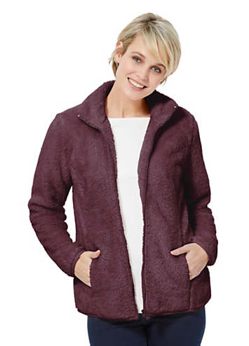 zip up fluffy fleece