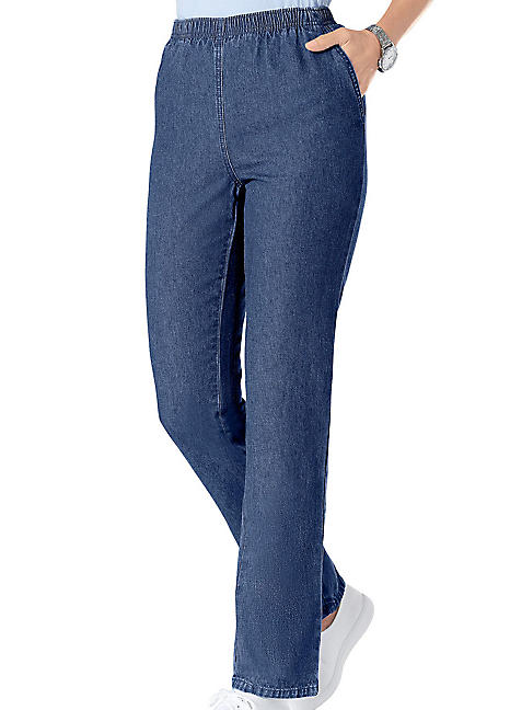 elasticated waist womens jeans
