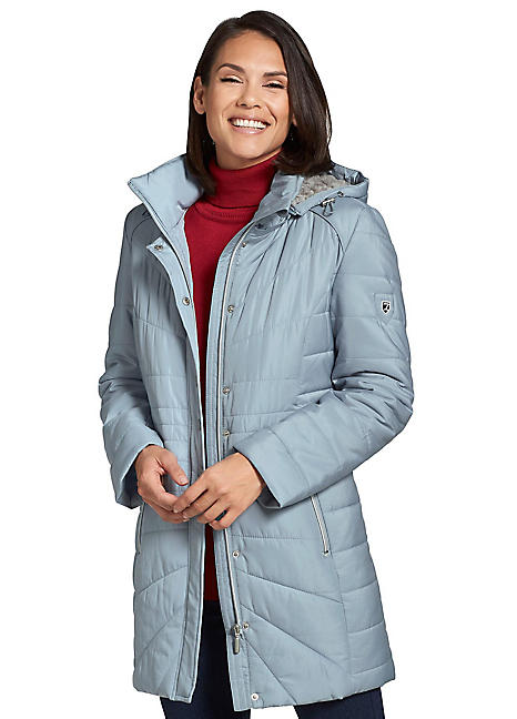 longline hooded jacket