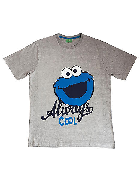 sesame street button up shirt