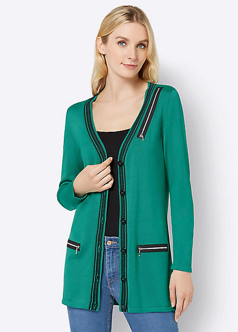 zipper front cardigans womens