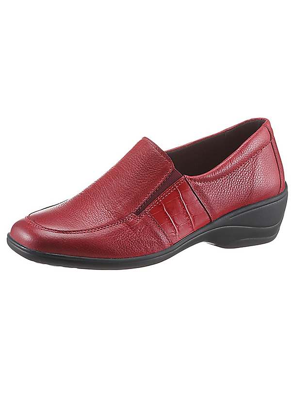 red loafers wide fit