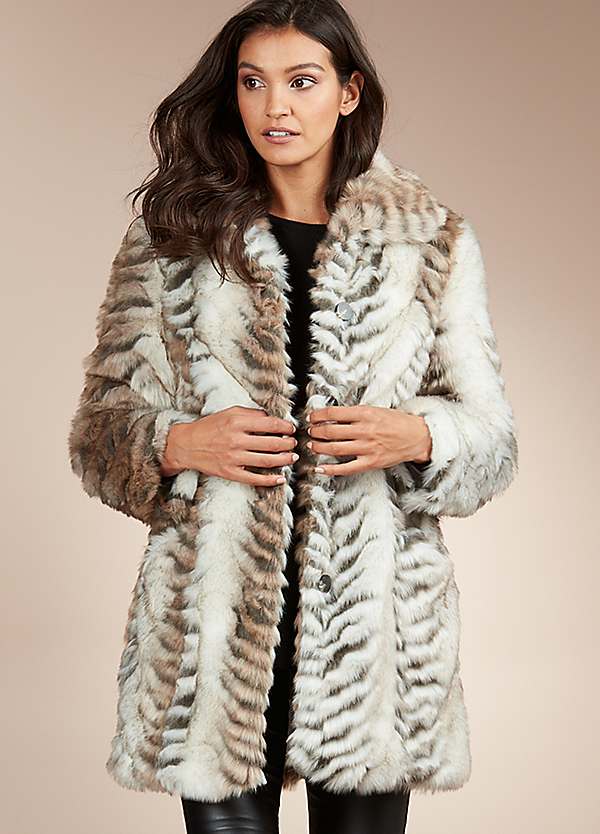 Animal Faux Fur Coat By Kaleidoscope, Animal Faux Fur Coat Next