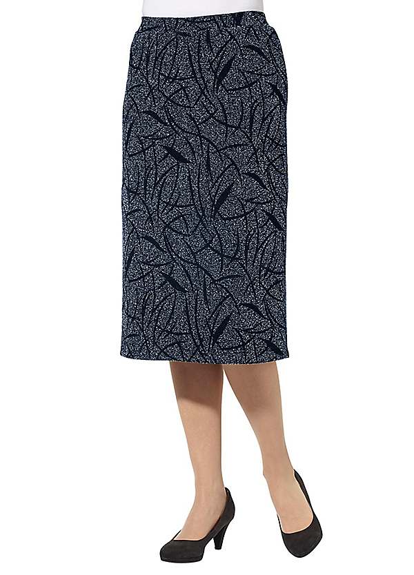 jacquard print skirt