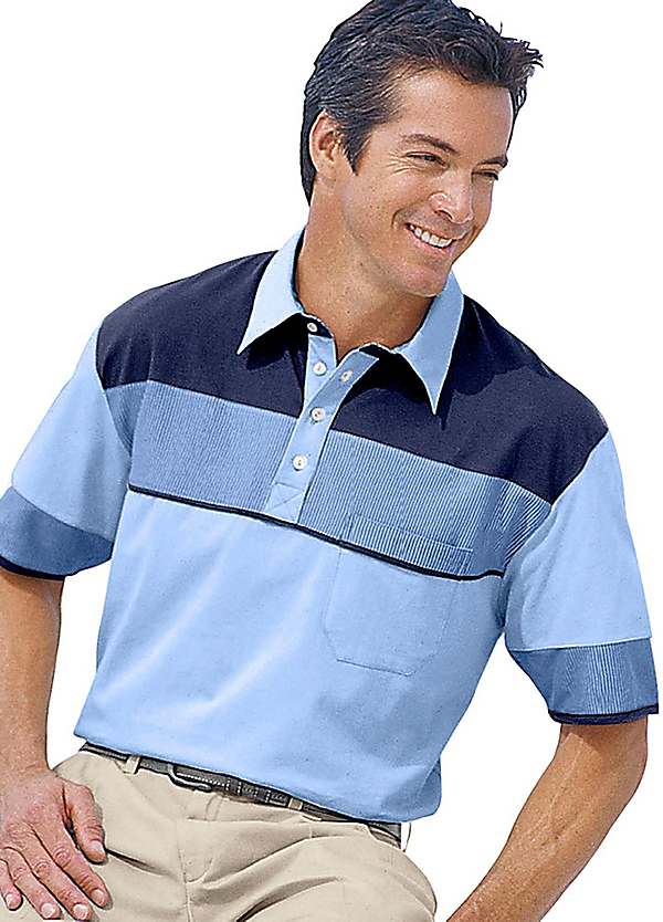 button front polo shirt