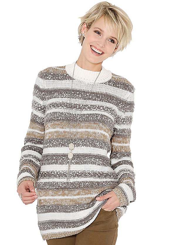 chunky striped jumper