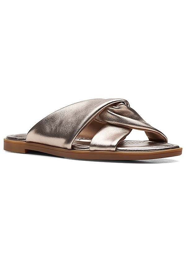 clarks bronze sandals