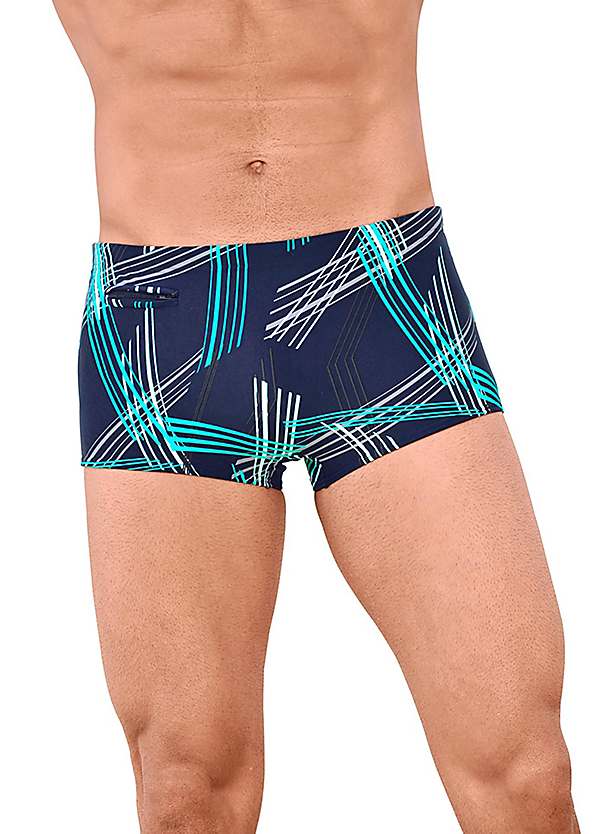 print on demand swim trunks