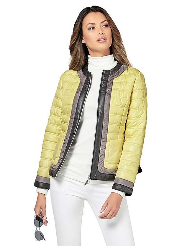 cropped quilted jacket