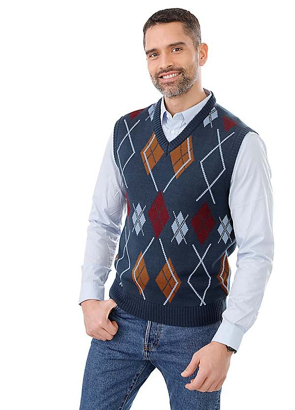jumper with diamond pattern