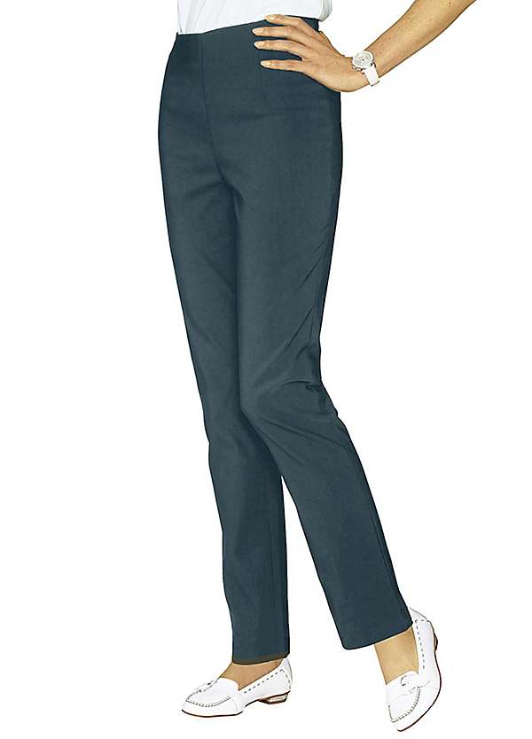 elasticated wide leg trousers