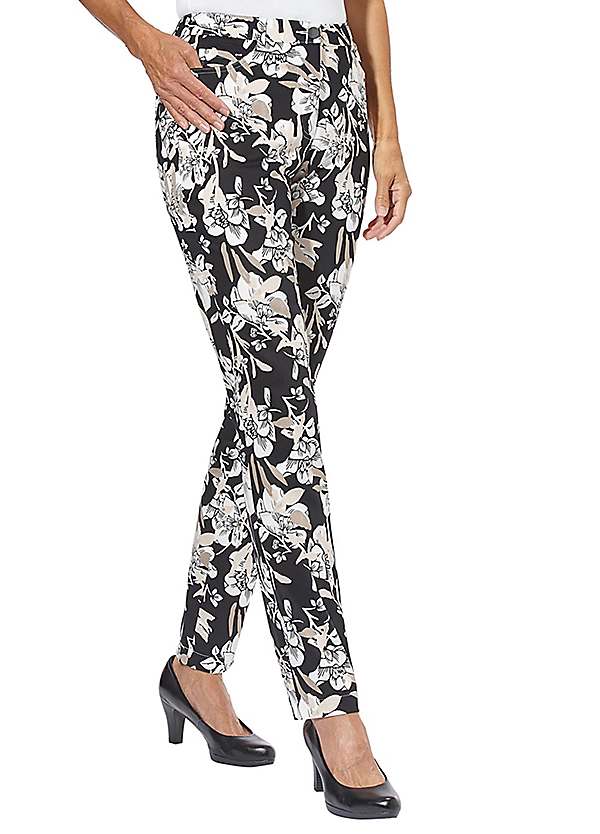 Floral Print Trousers by Witt | Witt 