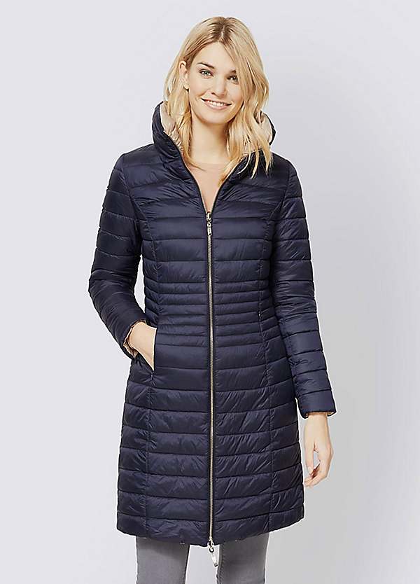 Heine quilted full length zip coat Clearance