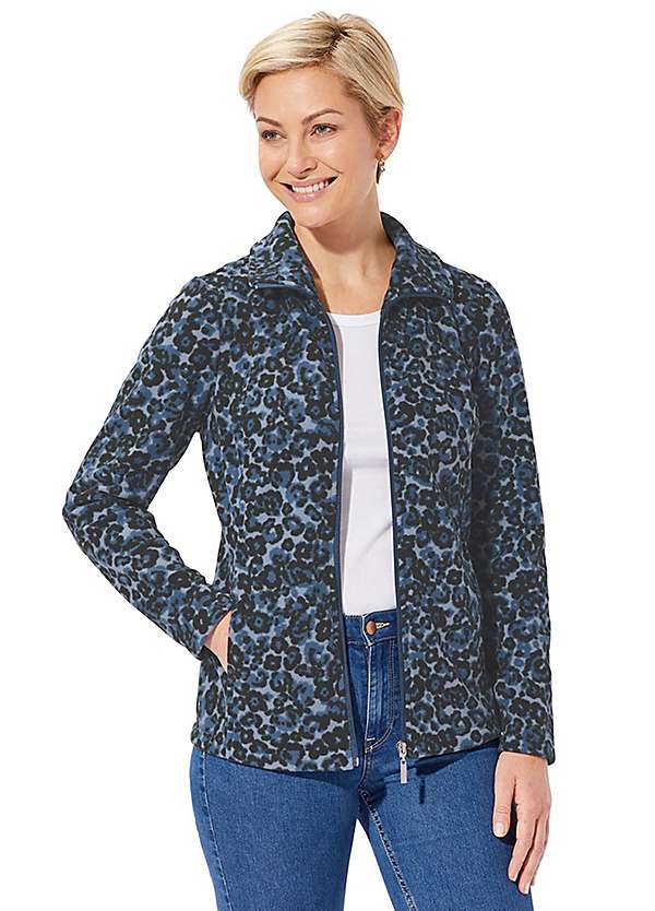 fleece animal print jackets