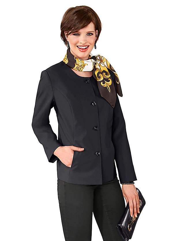 round collar blazer