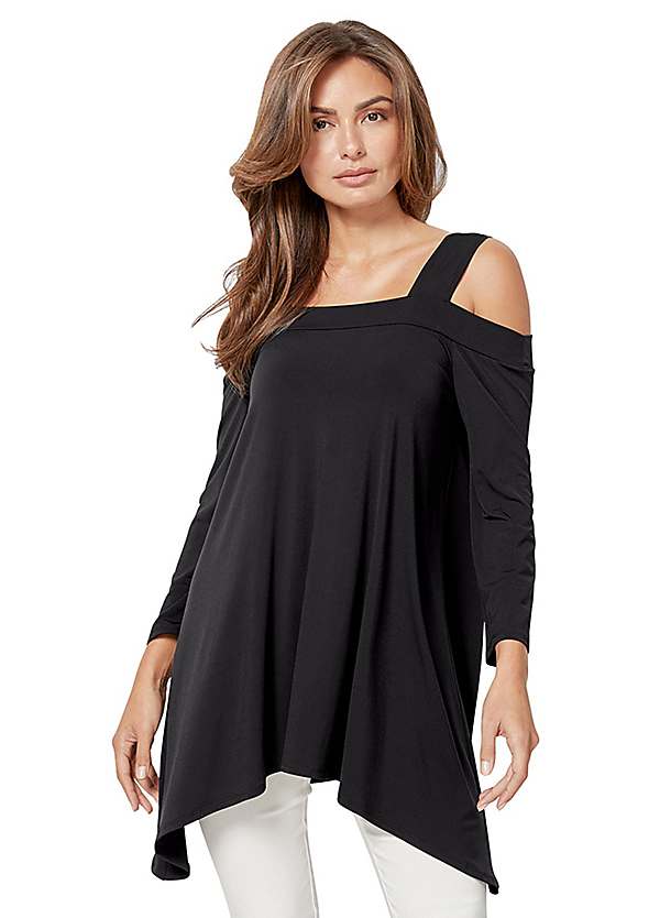 off the shoulder three quarter sleeve top