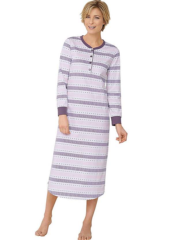 long sleeve long nightdress