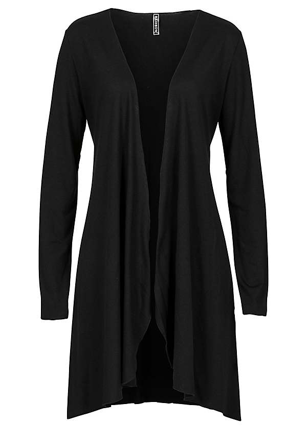 long jersey cardigan