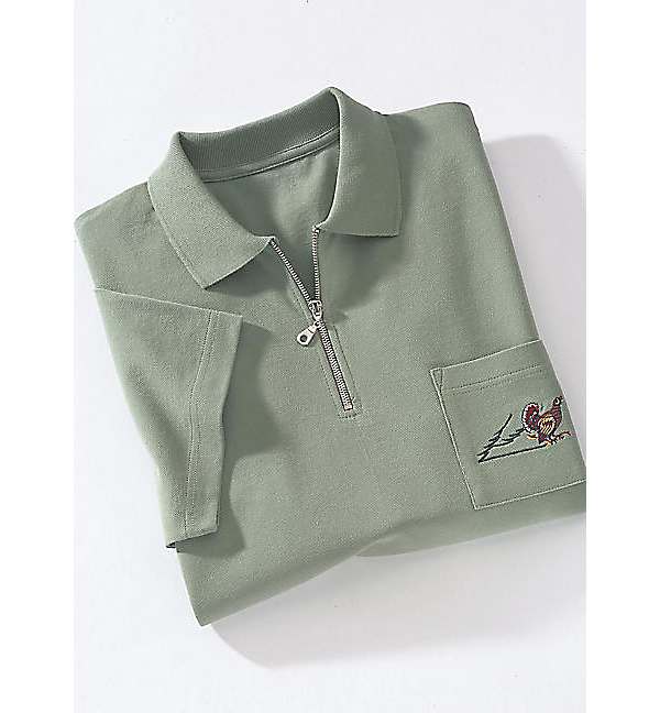 polo shirts zip up